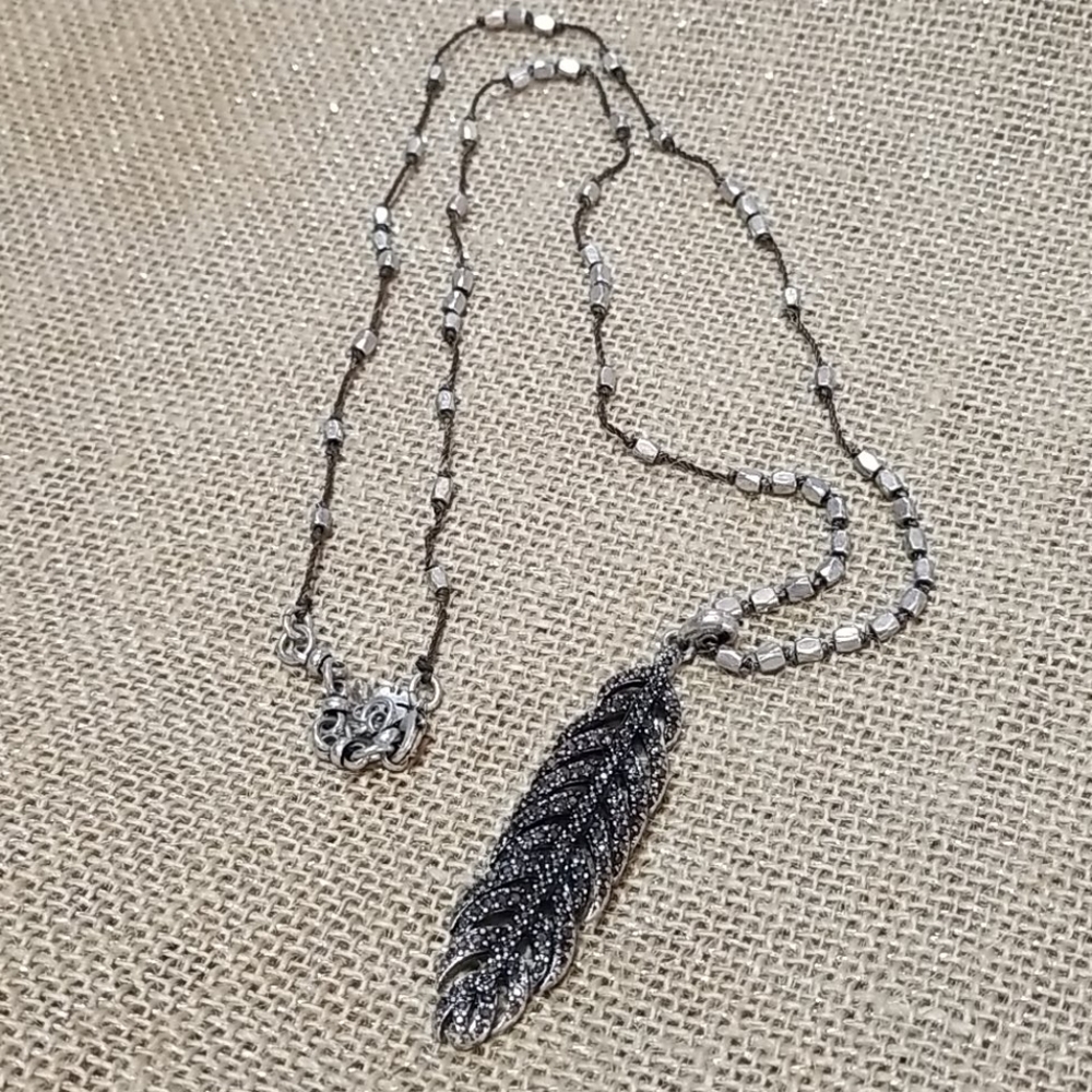 Lucky Brand Feather Necklace